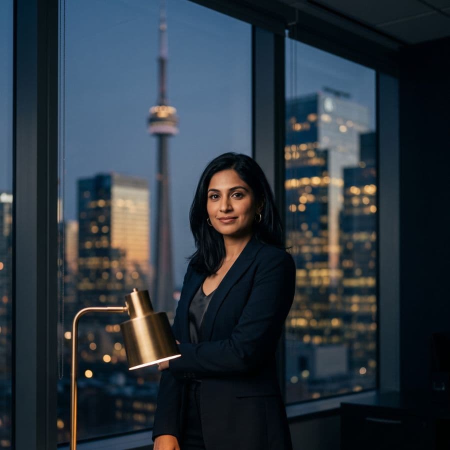 Bilingual professional at work in Canada